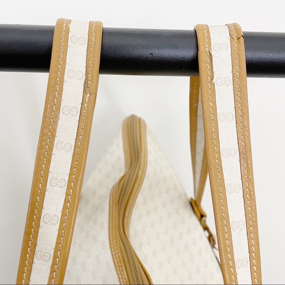 Gucci 70s Weekender Large Bag Micro Monogram Cream Tan - Picture 10 of 16